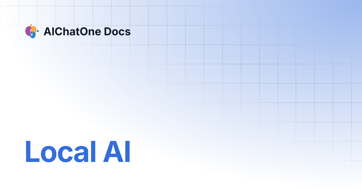 Local AI | AIChatOne Docs